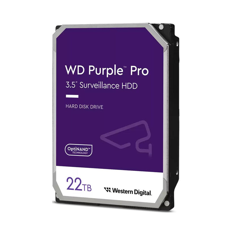 WD Purple Pro WD221PURP - Hard drive - 22 TB - surveillance, smart video - internal - 3.5" - SATA 6Gb/s - 7200 rpm - buffer: 512 MB