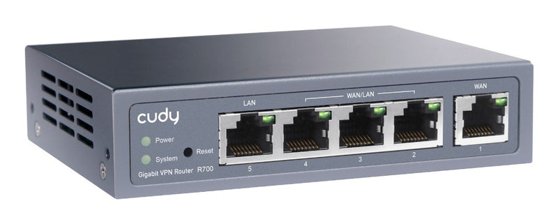 Cudy Gigabit Multi-WAN VPN Router wired router Fast Ethernet, Gigabit Ethernet Grey