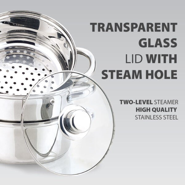 Steamer pot MAESTRO MR-2900-24 24 cm 5,0L