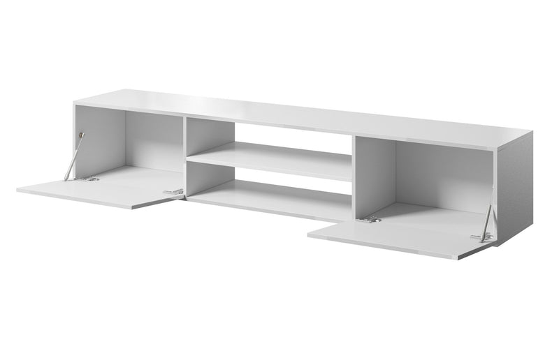 TV-Schrank SLIDE 200K 200x40x37 cm komplett hochglanzweiß