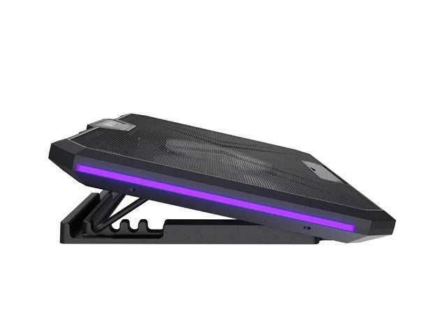 FURY GUNBAI G3 Support Refroidisseur PC Portable 14,1–17,3" avec 2 Ventilateurs, Éclairage RVB, 2 Ports USB