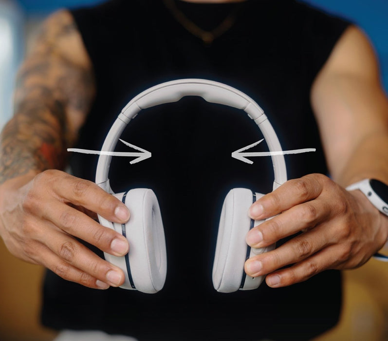 Skullcandy Crusher 540 Active Over-Ear Headphones, Grey Concrete