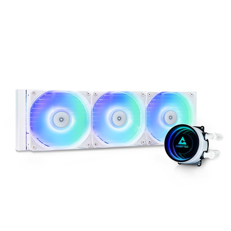 Chieftec CLC-360-RGB-W Computer-Kühlsystem Computergehäuse All-in-One-Flüssigkeitskühler 12 cm Weiß