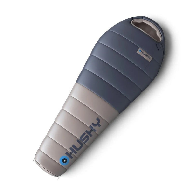 Husky DOPY Daunenschlafsack -25 °C, 85 × 220 cm, 1,69 kg, Blau-Grau