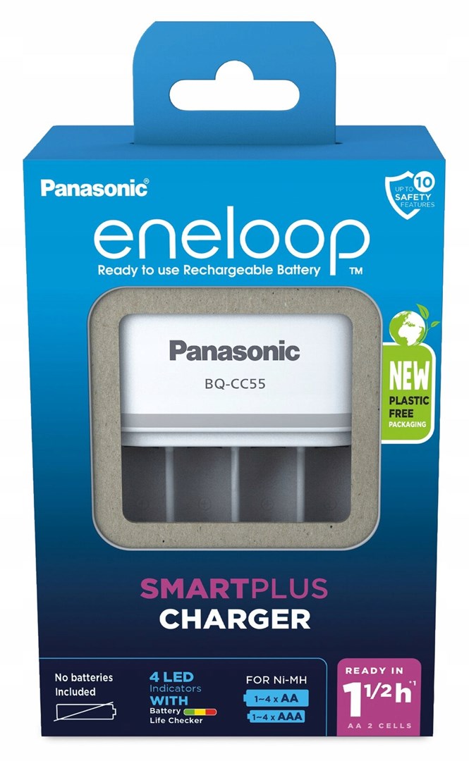 Chargeur de batterie PANASONIC Eneloop Smartplus BQ-CC55 (BQ-CC55E)