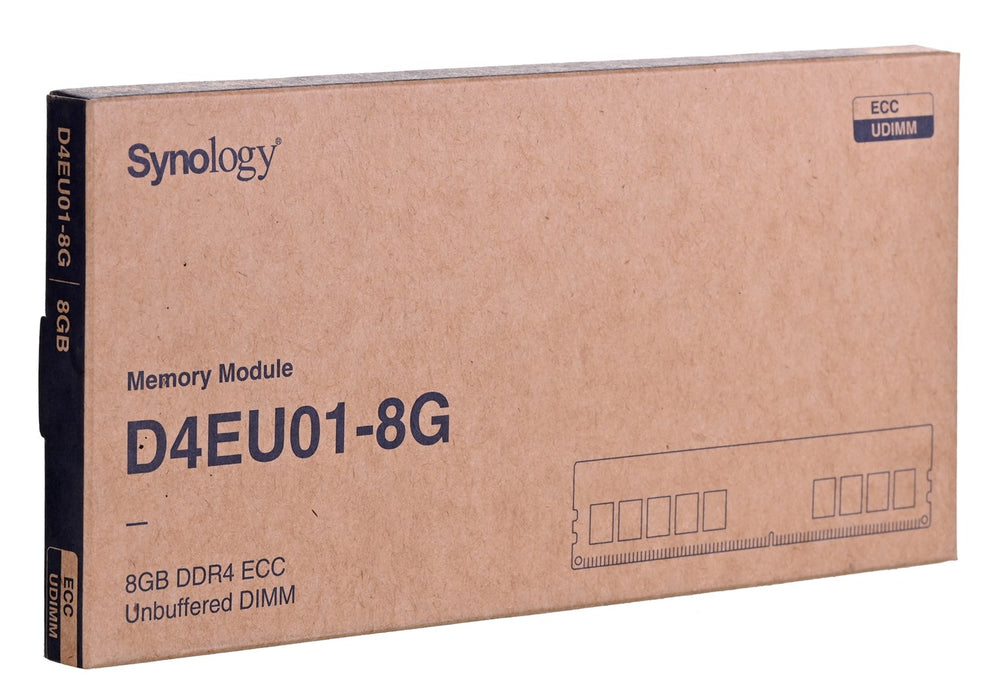 Synology D4EU01-8G memory module 8 GB 1 x 8 GB DDR4 2666 MHz ECC