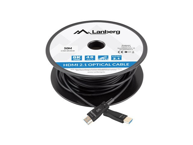 LANBERG CABLE HDMI M/M V2.1 50M 8K OPTICAL AOC