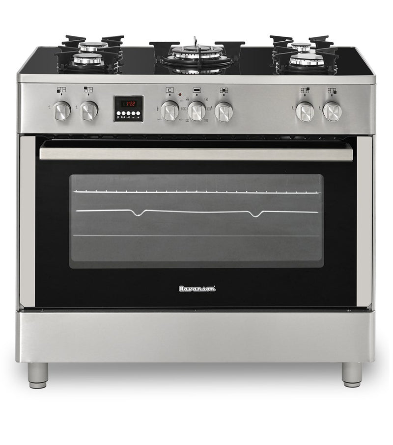 Cuisinière mixte Ravanson KWGE-K90 Verre Inox