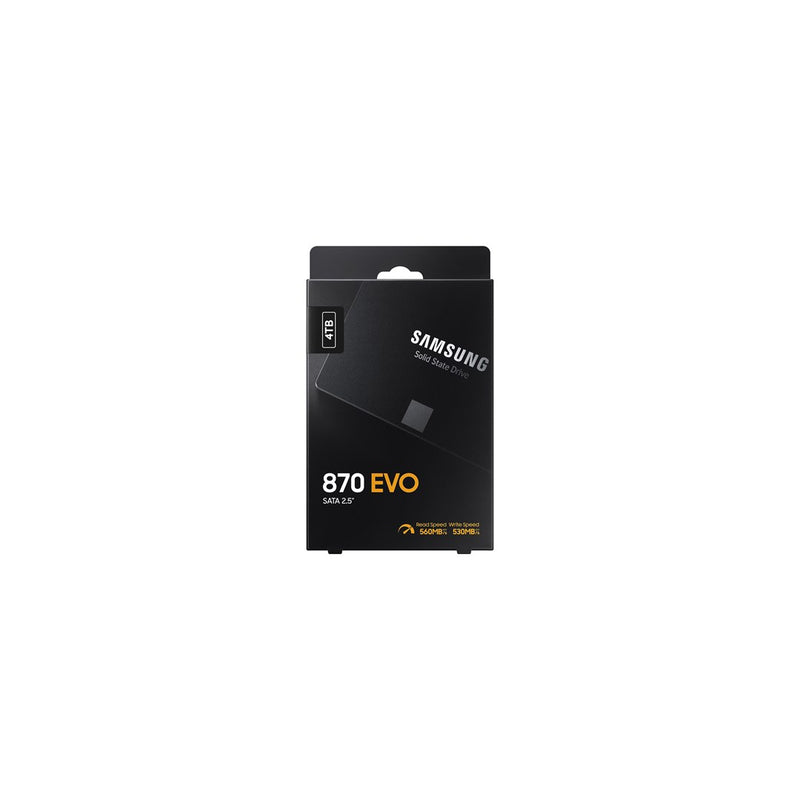 Samsung 870 EVO MZ-77E4T0B - SSD - encrypted - 4 TB - internal - 2.5" - SATA 6Gb/s - buffer: 4 GB - 256-bit AES - TCG Opal Encryption