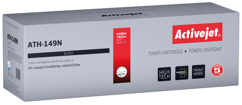 Activejet ATH-149N Toner (ersetzt HP 149A HP149A W1490A; Supreme; 2.900 Seiten; schwarz)