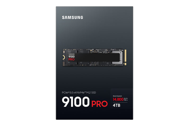 Samsung 9100 PRO MZ-VAP4T0 - SSD - encrypted - 4 TB - internal - M.2 2280 - PCI Express 5.0 x4 (NVMe) - 256-bit AES - TCG Opal Encryption 2.0 - black