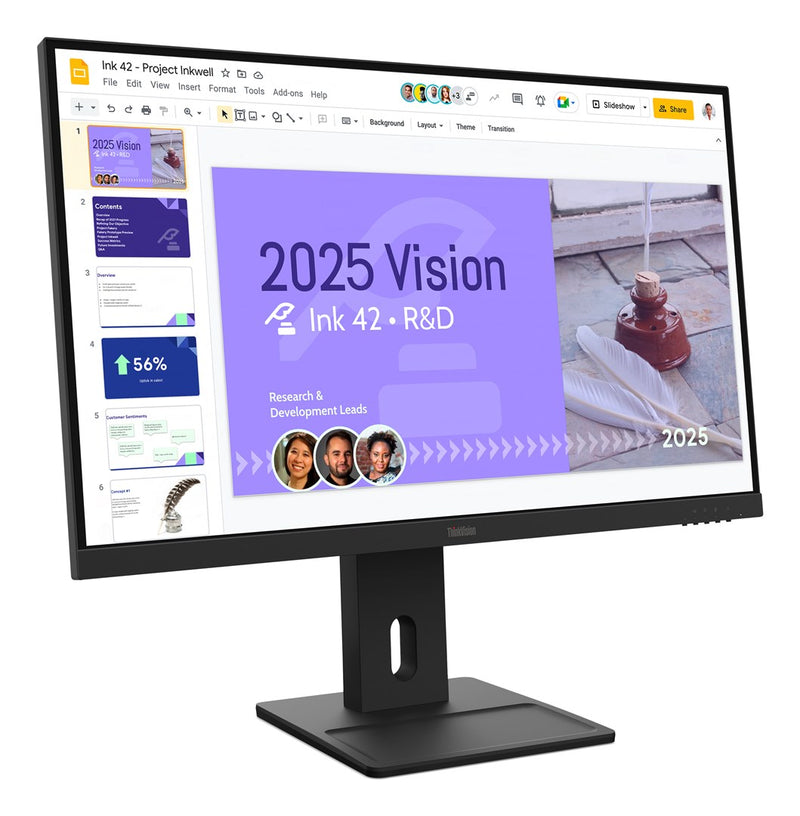 Lenovo ThinkVision E27Q-40 computer monitor 27" 2560 x 1440 pixels Quad HD LCD Black