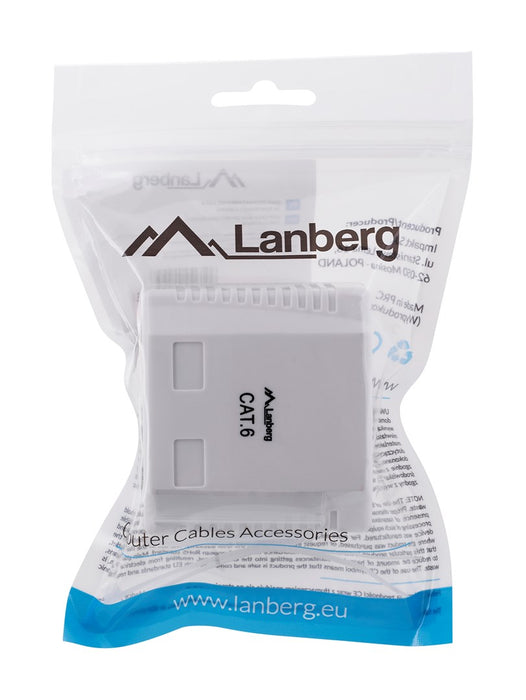 Lanberg OU6-0002-W outlet box RJ-45 White