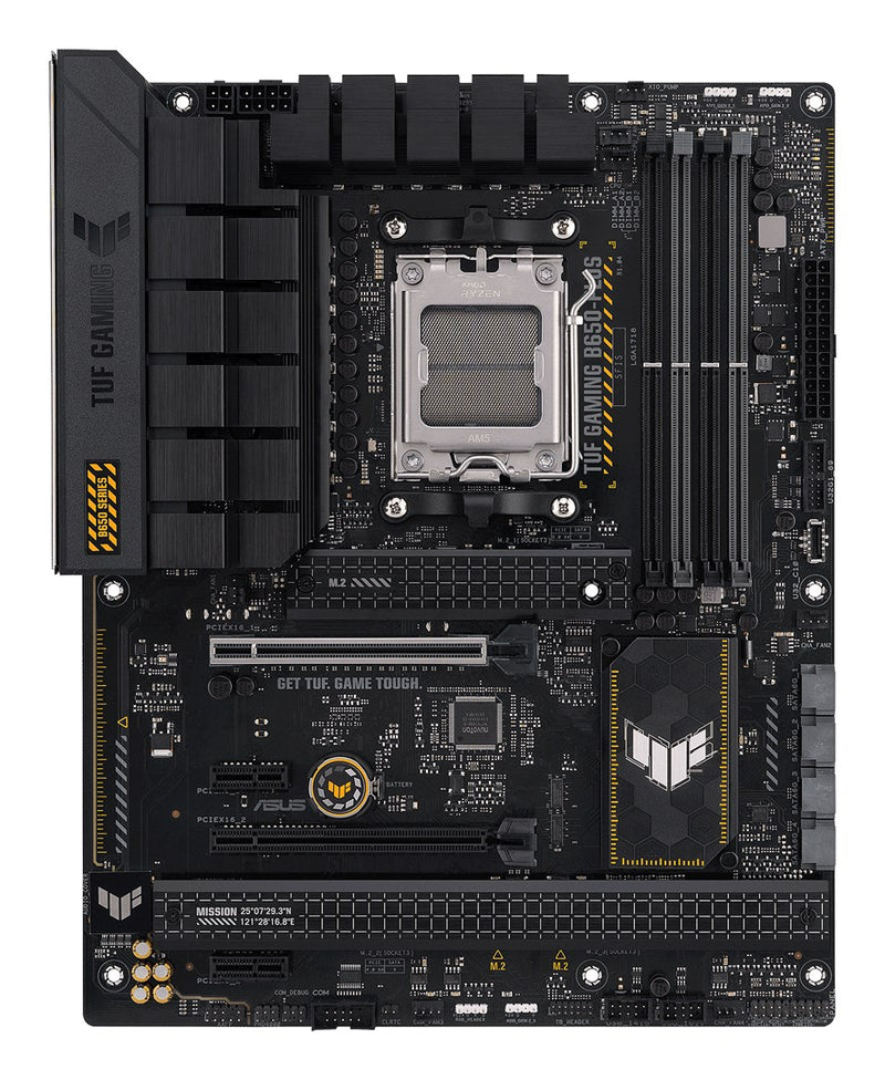 ASUS TUF Gaming B650-Plus - Motherboard - ATX - Socket AM5 - AMD B650 Chipset - USB-C 3.2 Gen 2x2, USB 3.1 Gen 2, USB 3.2 Gen 2, USB-C 3.2 Gen2, USB-C