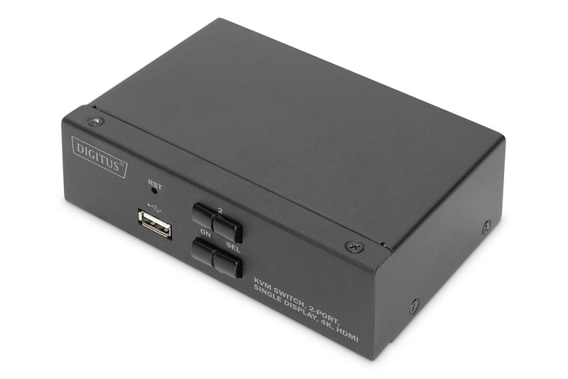 DIGITUS 2-Port KVM-Switch Single-Display