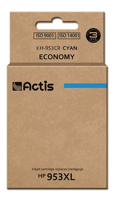 Actis KH-953CR Ink Cartridge (replacement for HP 953XL F6U16AE; Standard; 25ml; blue) - New Chip