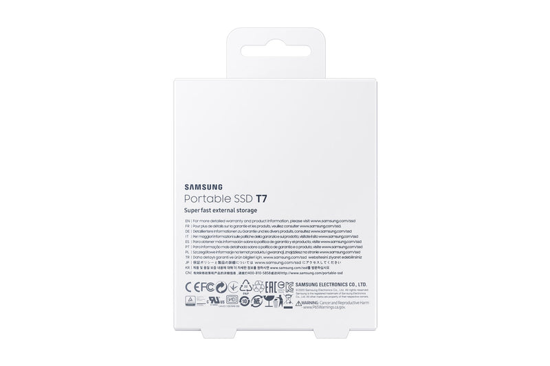 Samsung Portable SSD T7 2 TB USB Typ-C 3.2 Gen 2 (3.1 Gen 2) Blau