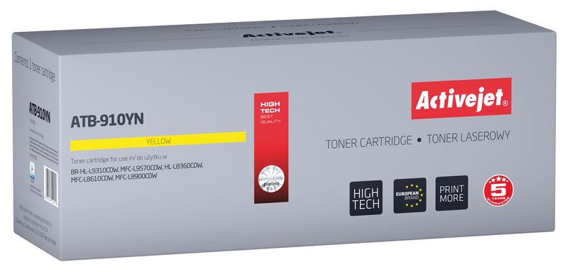 Activejet ATB-910YN Toner (replacement Brother TN-910Y; Supreme; 9000 pages; yellow)