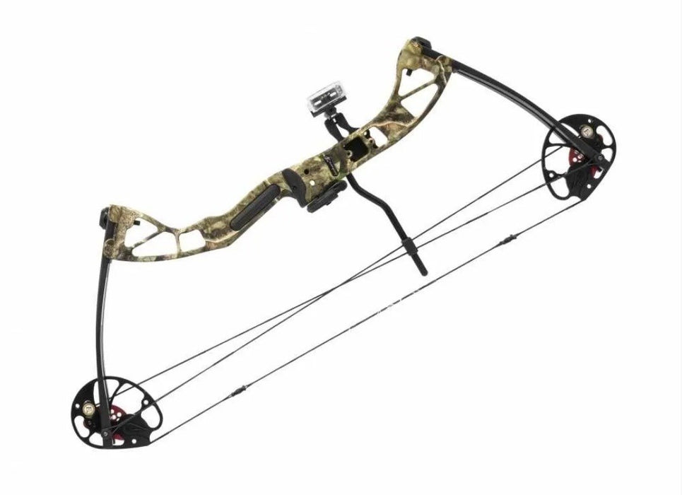 Poe Lang Rex Quad 25-45lb 28â€™ pulley bow , camo