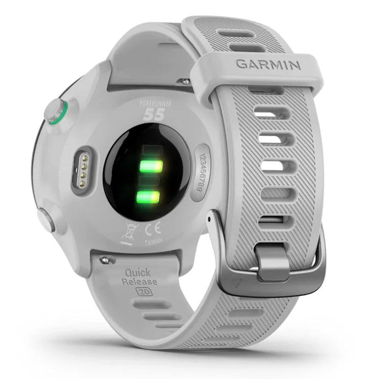 Garmin Forerunner 55 2,64 cm (1,04") MIP 42 mm Numérique 208 x 208 pixels Blanc GPS (satellite)