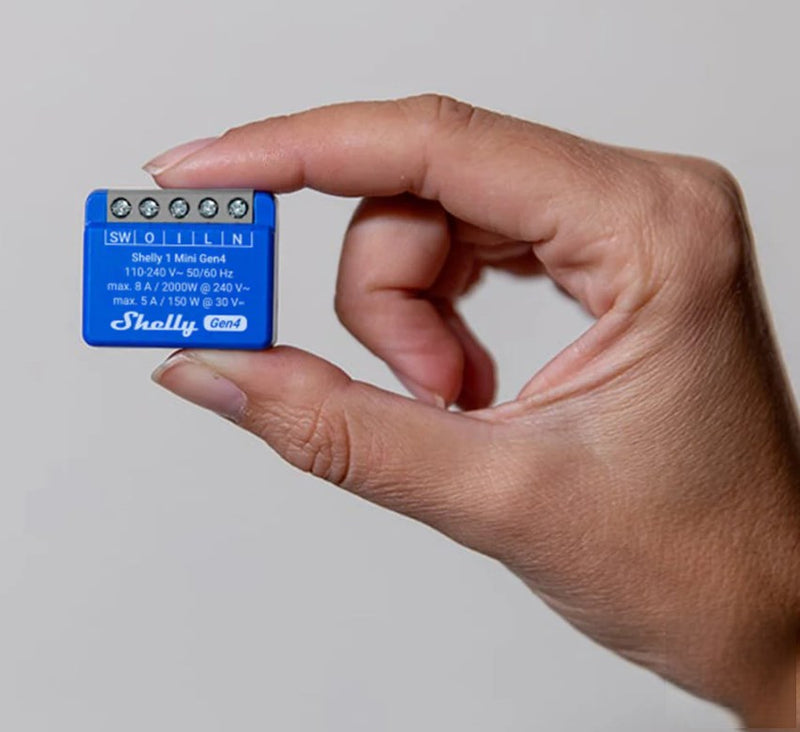 SHELLY 1 Mini Gen4 Smart switch 1P Blue