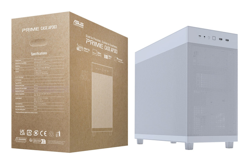 ASUS PRIME AP303 Mesh Midi Tower Weiß