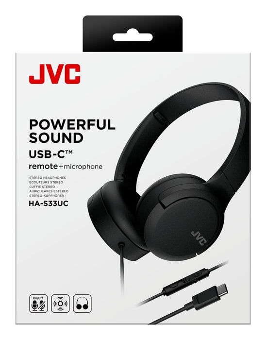 JVC HA-S33UCBU - headphones, black