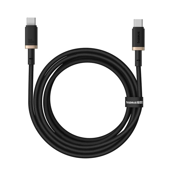 Baseus Dura Type C to Type C 100 W fast charging cable 2 m Black, Gold