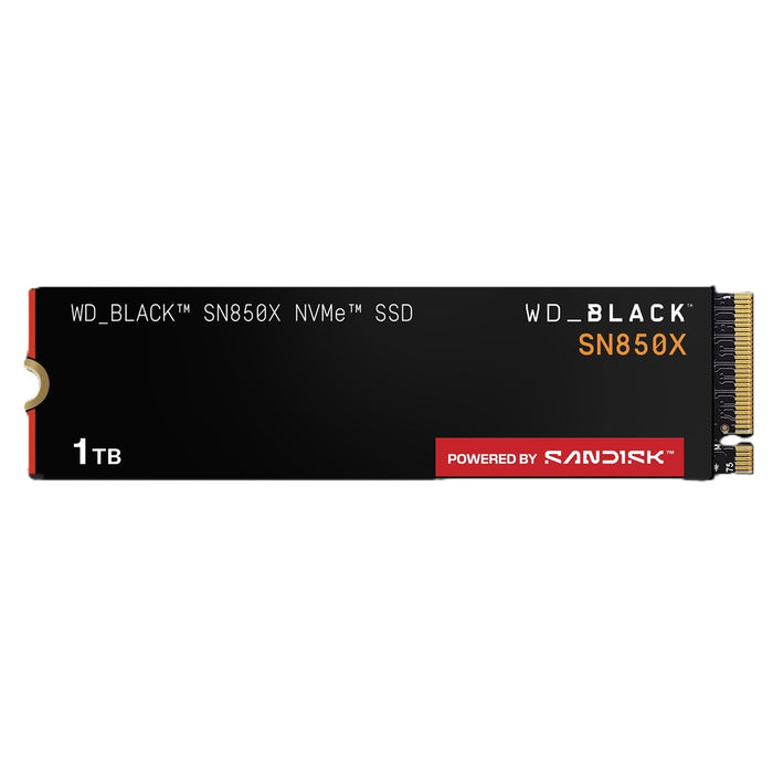 WD_BLACK SN850X WDS100T2X0E - SSD - encrypted - 1 TB - internal - M.2 2280 - PCIe 4.0 x4 (NVMe) - TCG Opal Encryption 2.01 - for Sony PlayStation 5