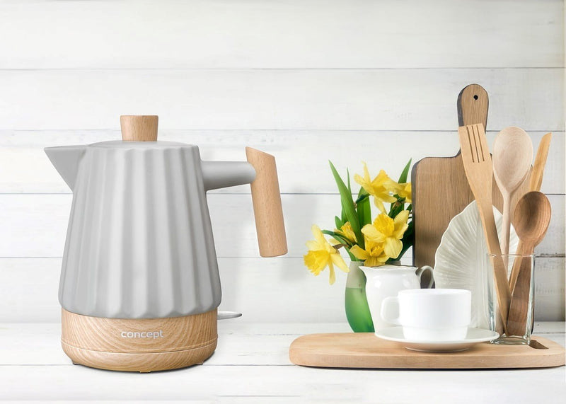 Concept RK0091 Ceramic electric kettle 1.5 l Light grey