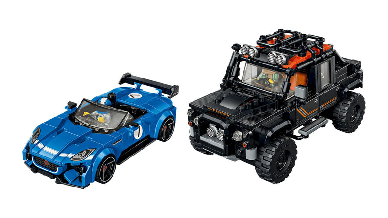 LEGO SPEED CHAMPIONS 77264 Jaguar F-TYPE Project 7 & Land Rover Defender Classic