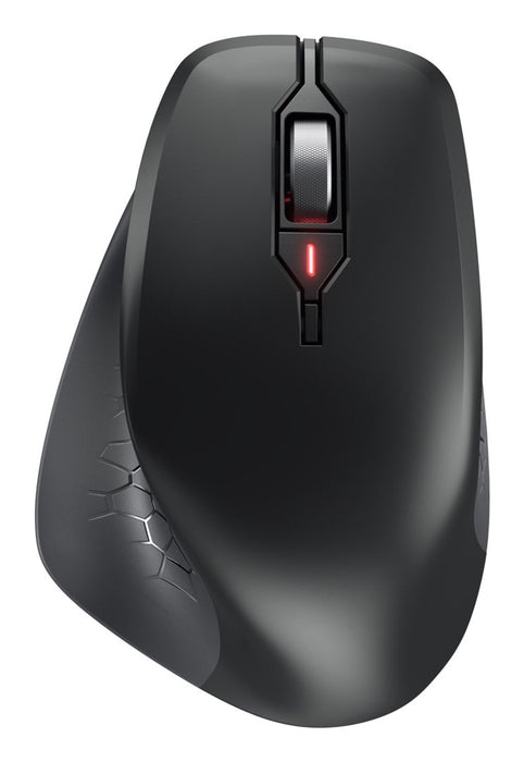 CHERRY STREAM MOUSE COMFORT - Mouse - ergonomic - right-handed - optical - 6 buttons - wireless - 2.4 GHz - USB wireless receiver - black