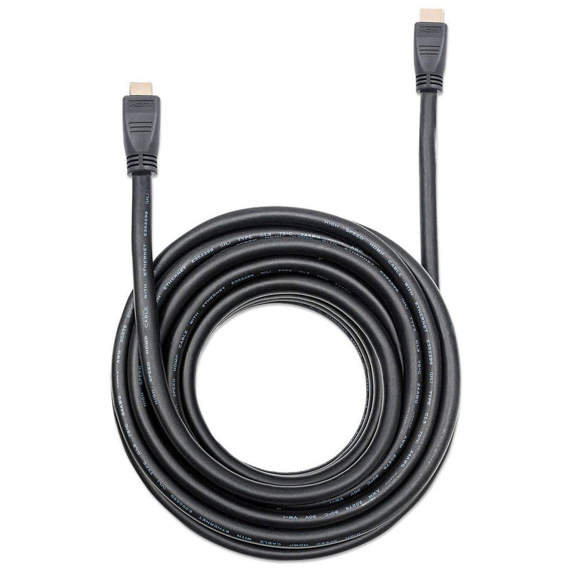 Manhattan HDMI 4K@60Hz Cable with Ethernet - CL3 rated, 10m, Suitable for In-Wall use, For ALL 4K & 1080p/HD uses - when upgrading now or have it read