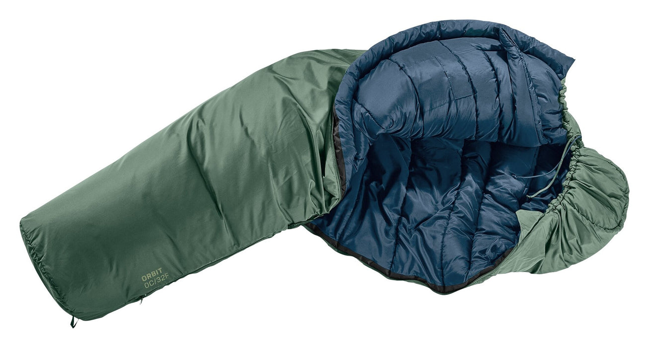 Deuter Orbit 0C/32F - 185 cm synthetic sleeping bag (Ivy/Ink)