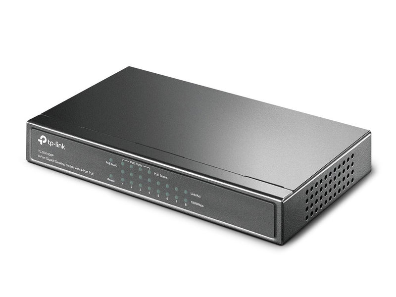Switch PoE de bureau Gigabit 8 ports TP-Link avec 4 ports
