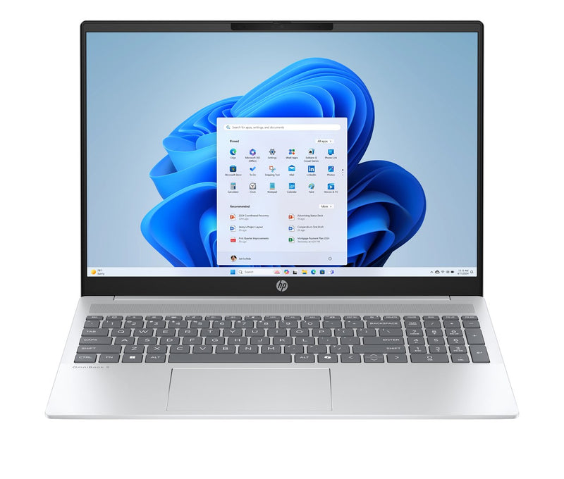 HP OmniBook 5 16-af1068nw Ultra 5 225U 16.0" 2K IPS 300 nits AG 16GB LPDDR5X 512GB SSD Arc Camera 1080p 59Wh Windows 11 Glacier Silver 2-year warranty