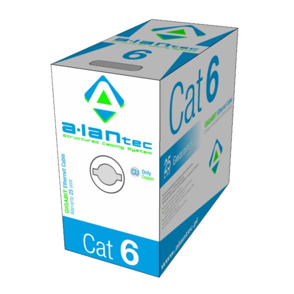 A-LAN KIU6PVC305 Netzwerkkabel Grau 305 m Cat6 U/UTP (UTP)