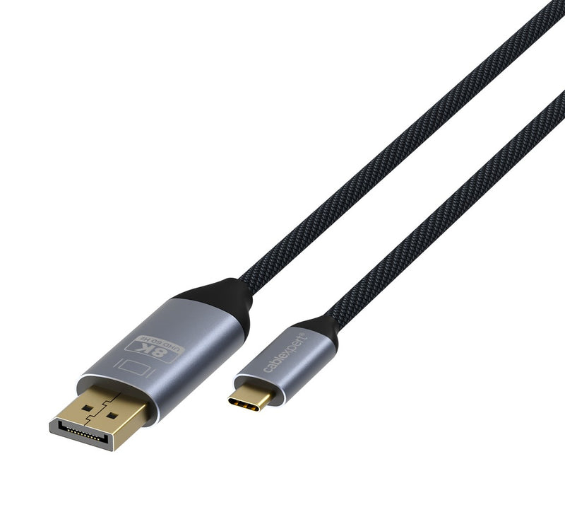 Gembird CCP-CMDP-2D-1M Premium 8K bi-directional USB-C® to DisplayPort cable, 60Hz, 1 m, black