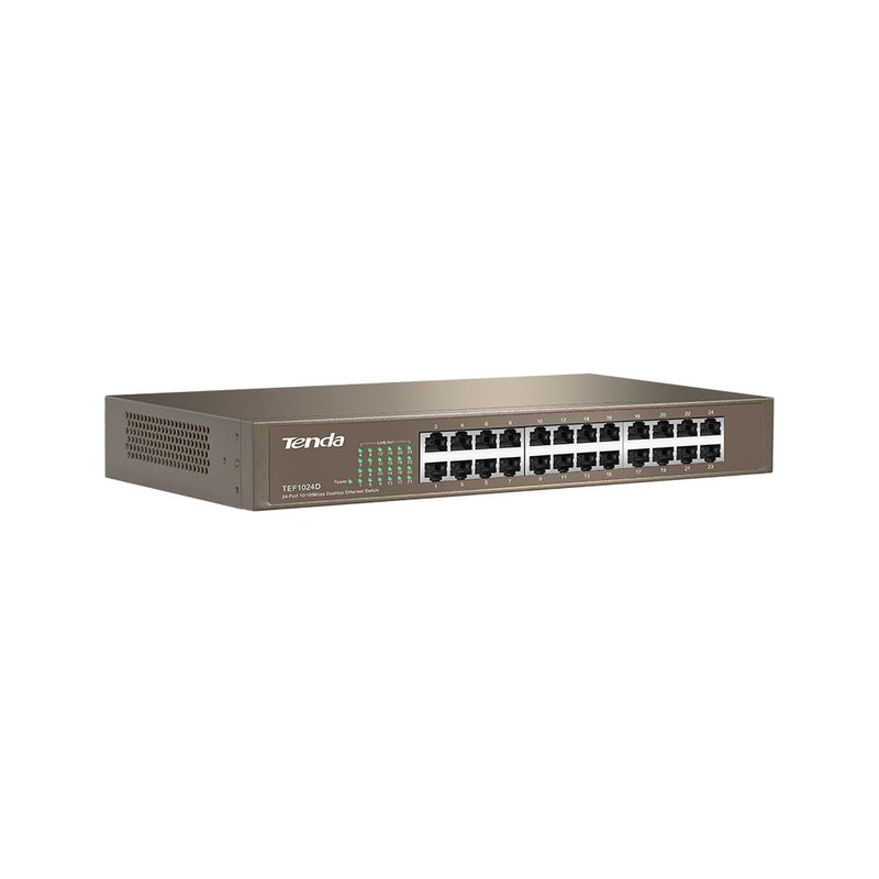 Tenda TEF1024D network switch Unmanaged Fast Ethernet (10/100) Beige