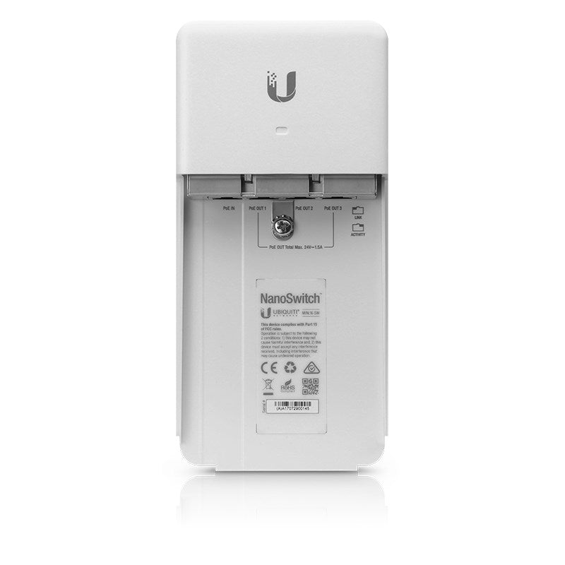 Ubiquiti NanoSwitch Gigabit Ethernet (10/100/1000) Power over Ethernet (PoE) Weiß