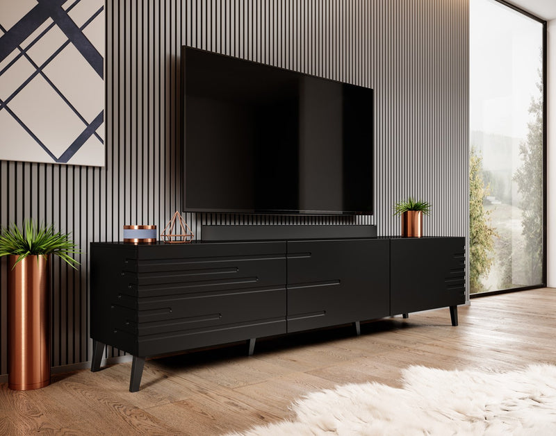 Cama RTV NOVA Schrank 186x40x48 mattschwarz