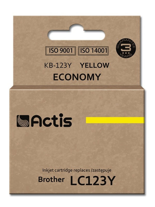 Actis KB-123Y Ink (replacement for Brother LC123Y/LC121Y; Standard; 10 ml; yellow)