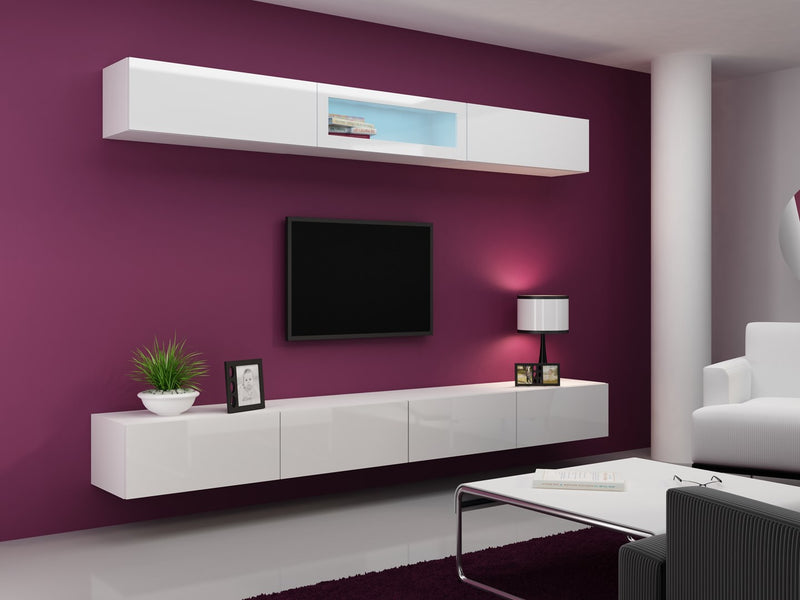 Cama TV stand VIGO 140 30/140/40 white/white gloss