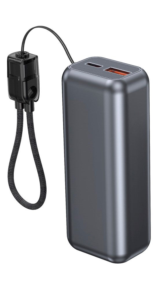 Gembird PB10-PD20-LCD-02 Compact fast charging power bank with LCD display, 20W, 10000 mAh, spacegrey