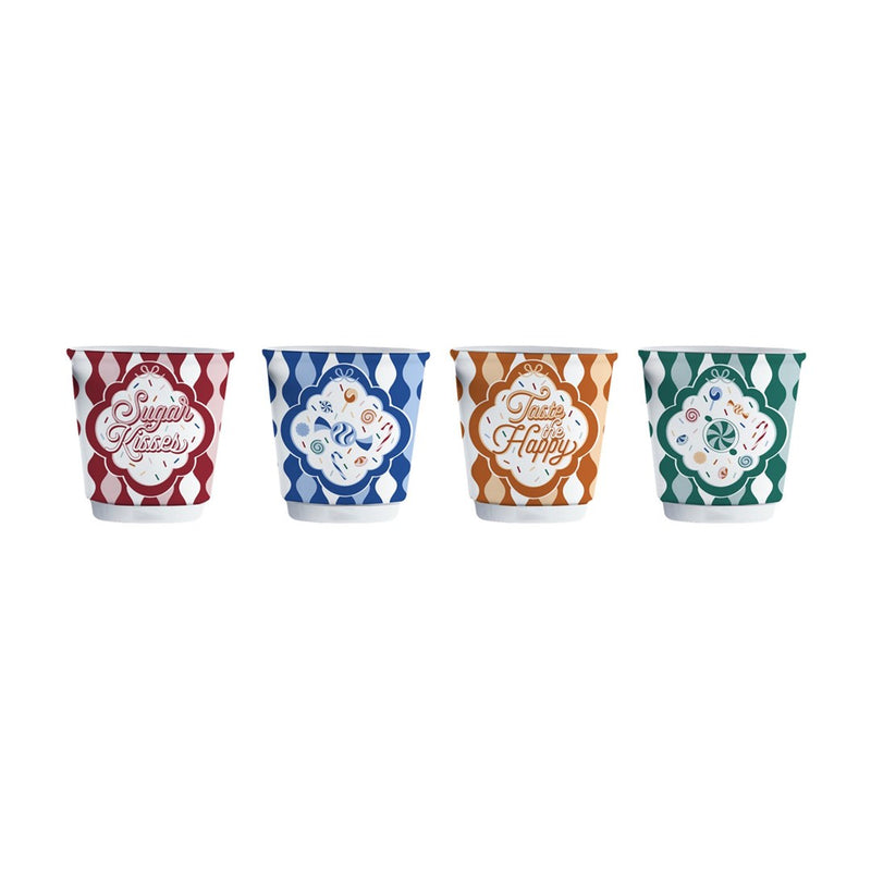 Set of 4 small glasses BIALETTI Candyland 4 x 80 ml (NCANDY010)