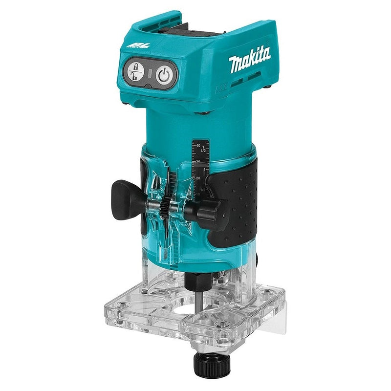 Akku-Oberfräse Makita DRT52Z Blau, Schwarz