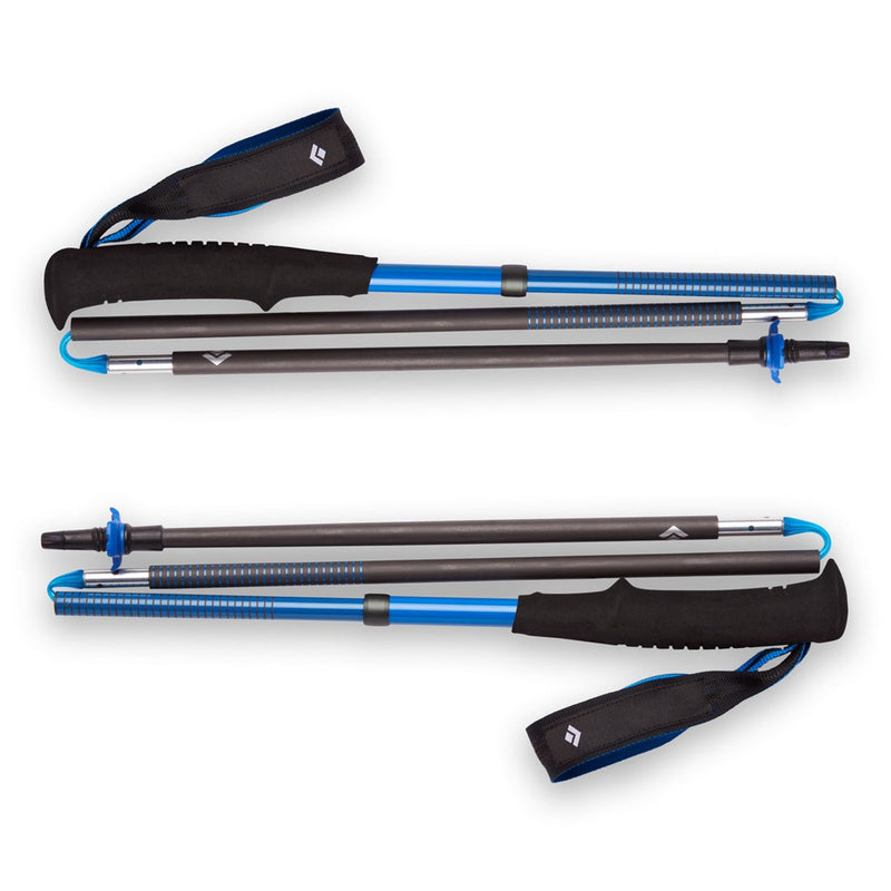Black Diamond Trekkingstcke Distance Carbon Z (anthrazit/blau, 1 Paar, 130 cm)
