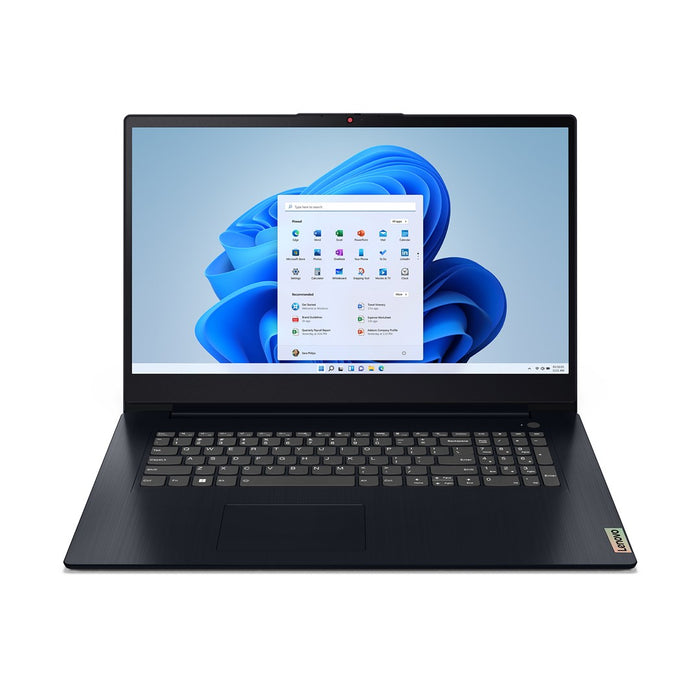 Lenovo IdeaPad 3 17IAU7 Intel® Core™ i5 i5-1235U Laptop 43.9 cm (17.3") Full HD 8 GB DDR4-SDRAM 512 GB SSD Wi-Fi 5 (802.11ac) Windows 11 Home English Blue