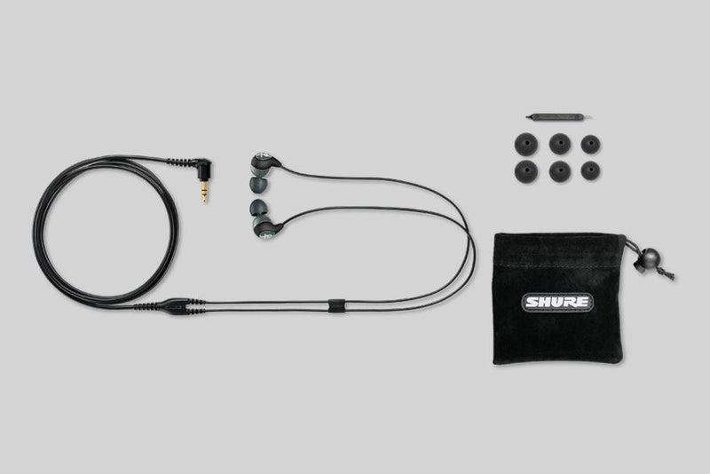 Shure SE112-GR Kopfhörer Kabelgebunden In-Ear Anrufe/Musik Schwarz, Grau