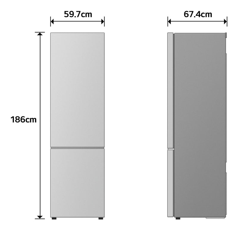 LG GBBSJ10EPY Freestanding 333 L Silver